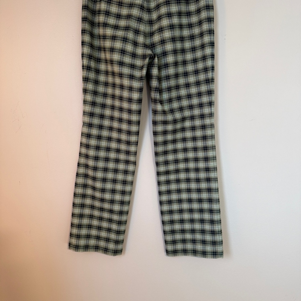 Reformation Franklin Pant size 4 Small Green Plaid Academia Preppy - Picture 7 of 10